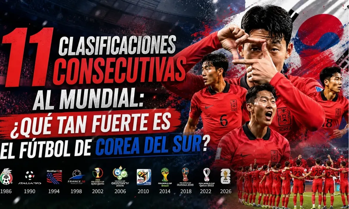 11 Clasificaciones Consecutivas al Mundial: ¿Qué Tan Fuerte es el Fútbol de Corea del Sur?