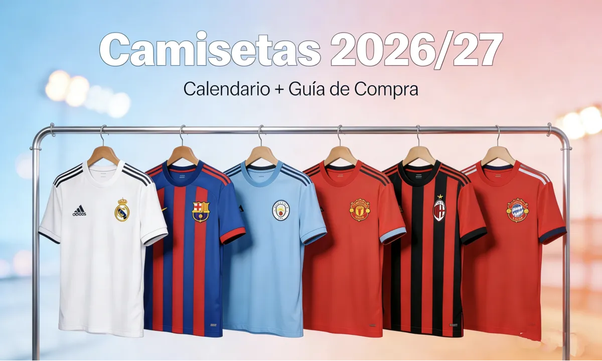 Calendario camisetas fútbol 2026/27 y guía completa de compra