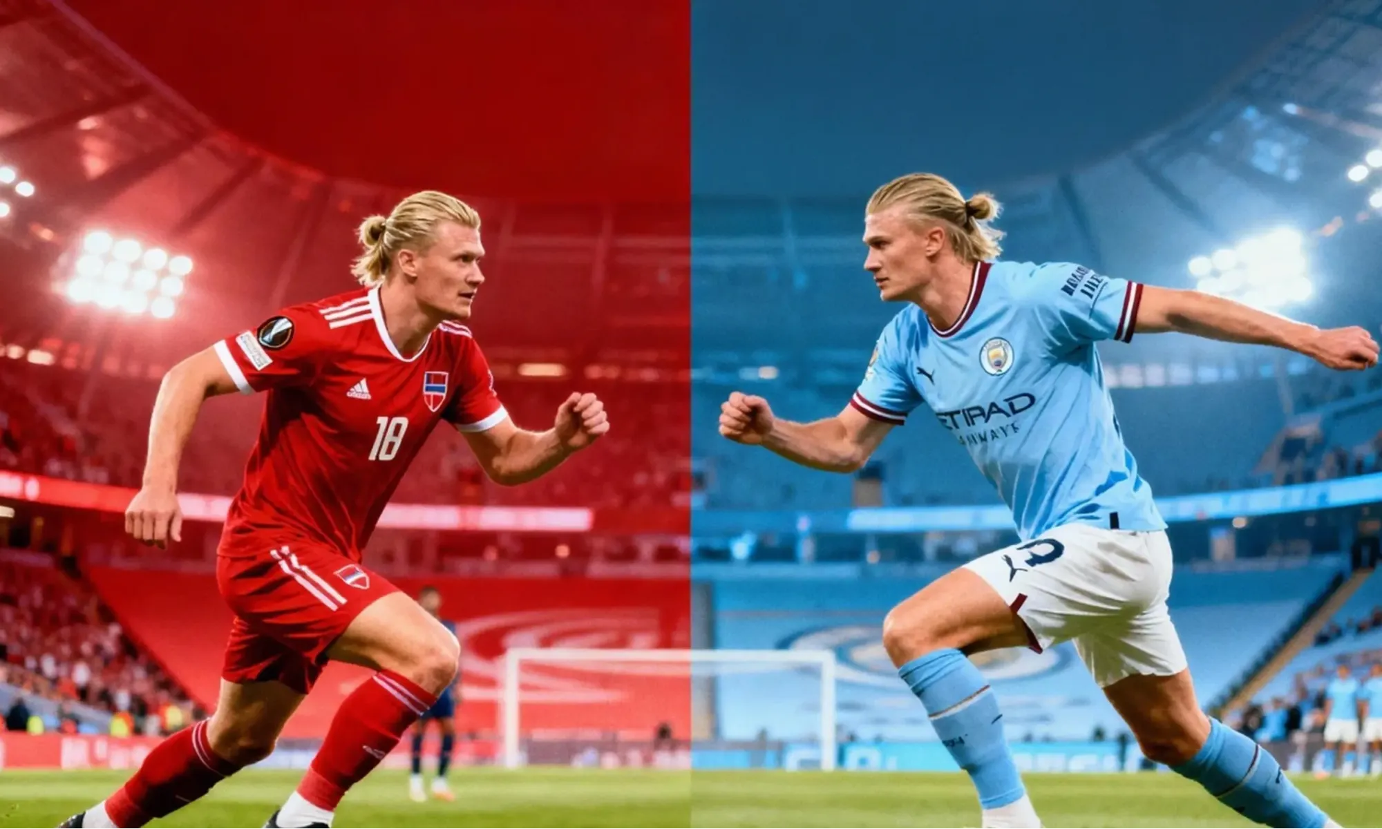 Camisetas de Haaland: La elección definitiva – ¿Fuego Noruego o Piel Azul de Campeón?