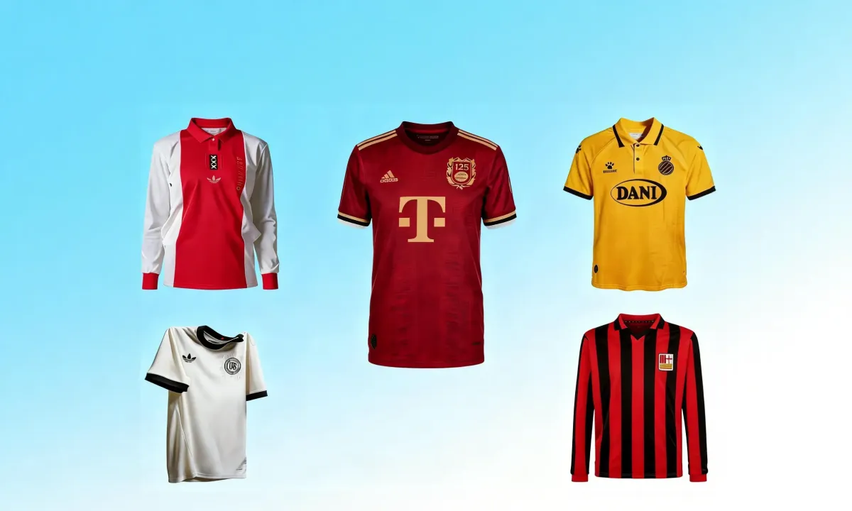 Comparativa de las ediciones especiales del 125.º aniversario: Ajax, Espanyol, Bayern, Alemania, AC Milan. ¿Qué diseño es el más cuidado?