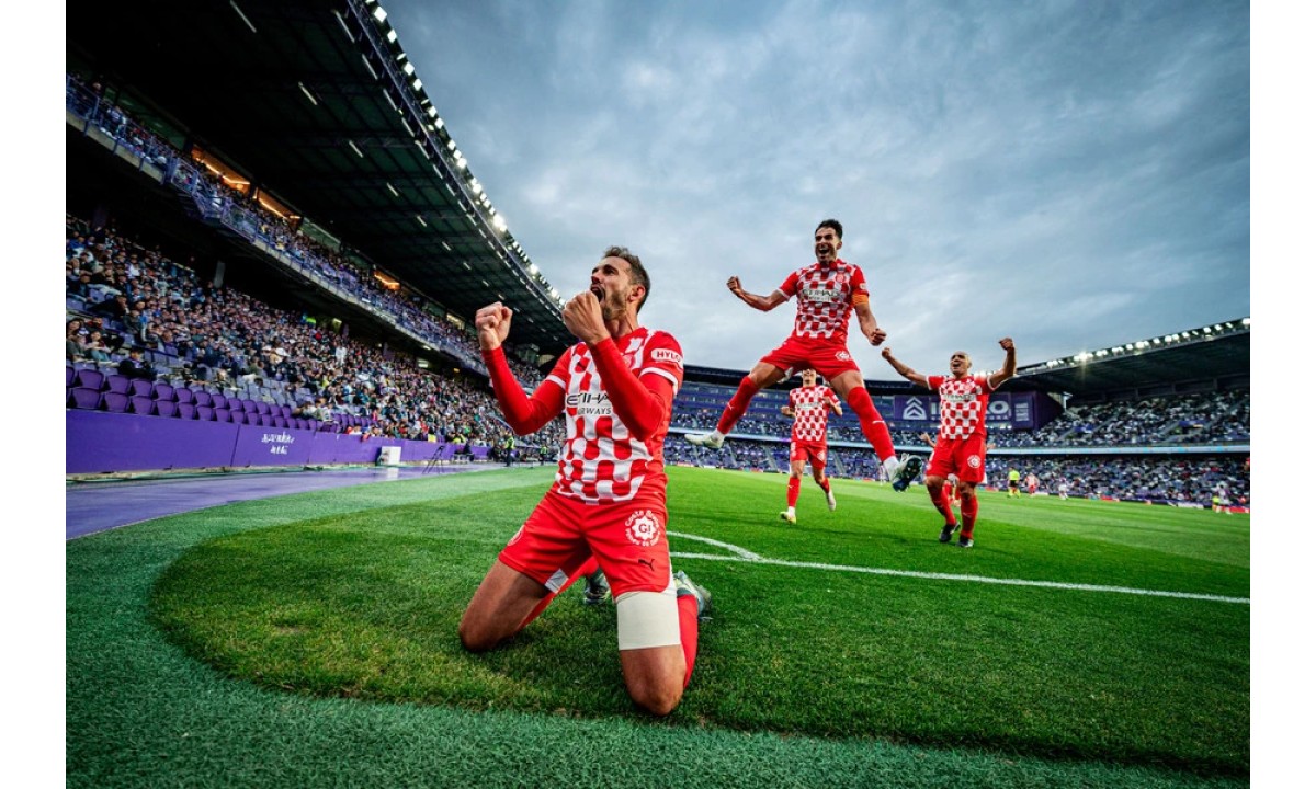 Girona vence 0-1 a Valladolid y asegura casi la permanencia