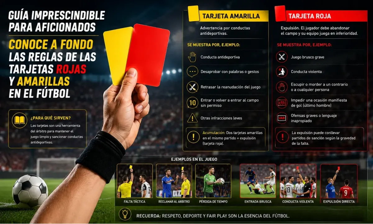 Guía imprescindible para aficionados: conoce a fondo las reglas de las tarjetas rojas y amarillas en el fútbol