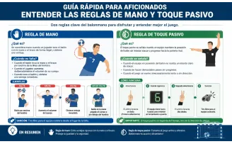 Guía rápida para aficionados: entender las reglas del mano y el toque pasivo