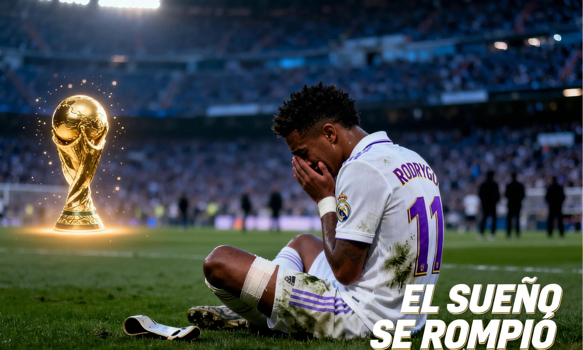 Rodrygo: rotura de cruzado, adiós al Mundial 2026 y incertidumbre