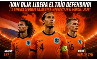 ¡Van Dijk lidera el trío defensivo! ¡La defensa de Países Bajos será imponente en el Mundial 2026!