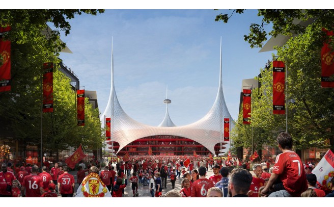 Manchester United planea un estadio de 100,000 asientos