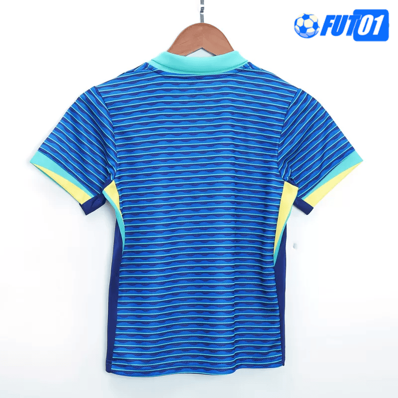Camiseta Brasil Away 2024 Niño Azul