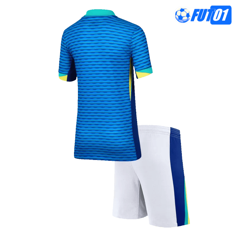 Camiseta Brasil Away 2024 Niño Azul