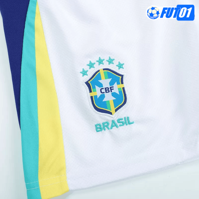 Camiseta Brasil Away 2024 Niño Azul