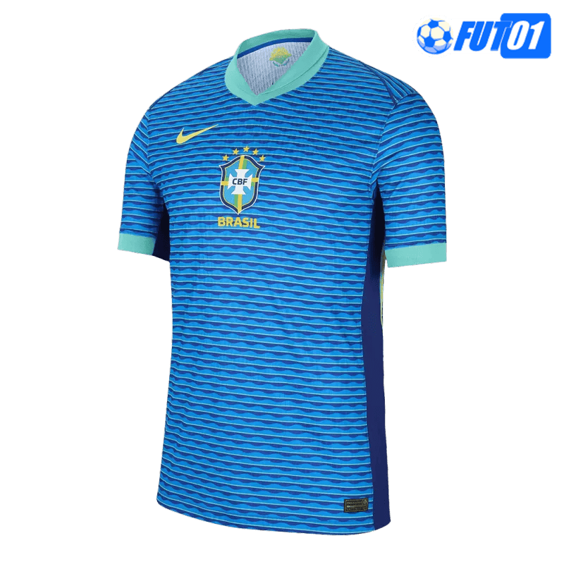 Camiseta Brasil Away 2024 Versión Jugador Azul