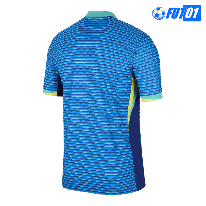 Camiseta Brasil Away 2024 Versión Jugador Azul