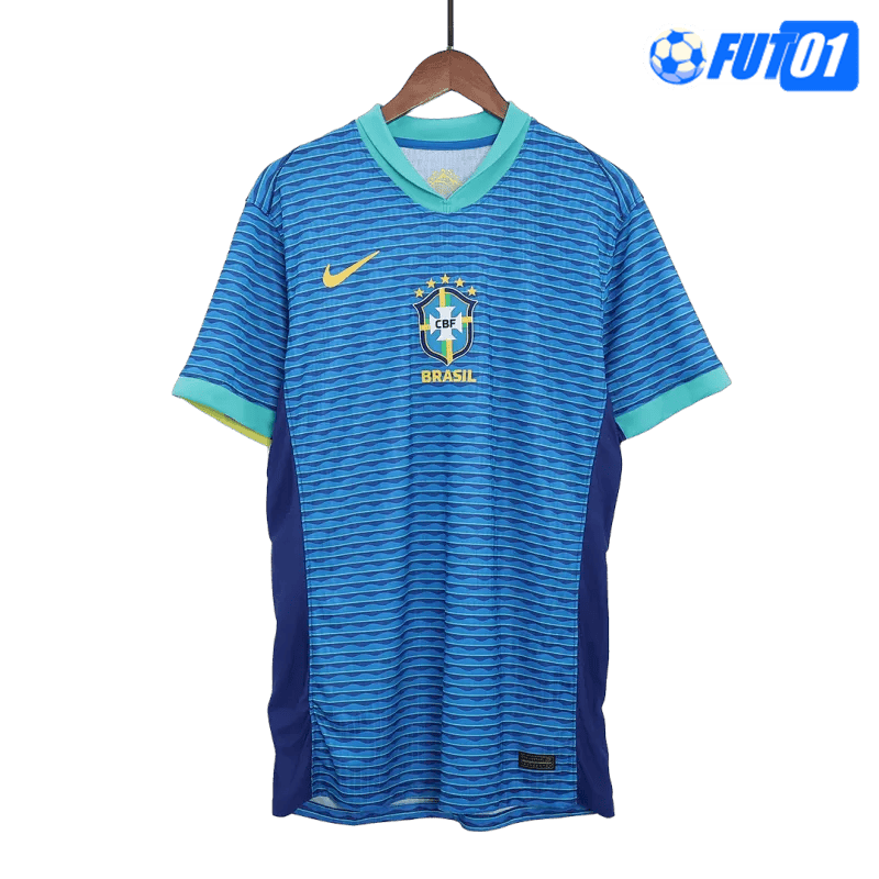 Camiseta Brasil Away 2024 Versión Jugador Azul