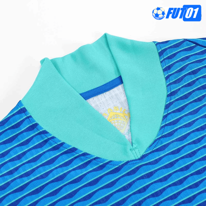 Camiseta Brasil Away 2024 Versión Jugador Azul