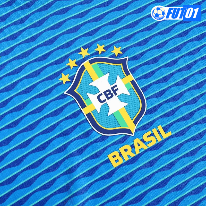 Camiseta Brasil Away 2024 Versión Jugador Azul