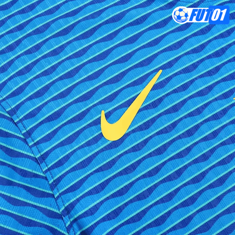 Camiseta Brasil Away 2024 Versión Jugador Azul