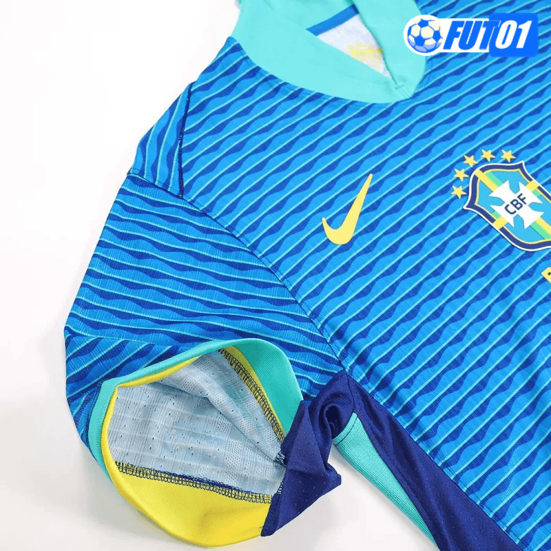 Camiseta Brasil Away 2024 Versión Jugador Azul