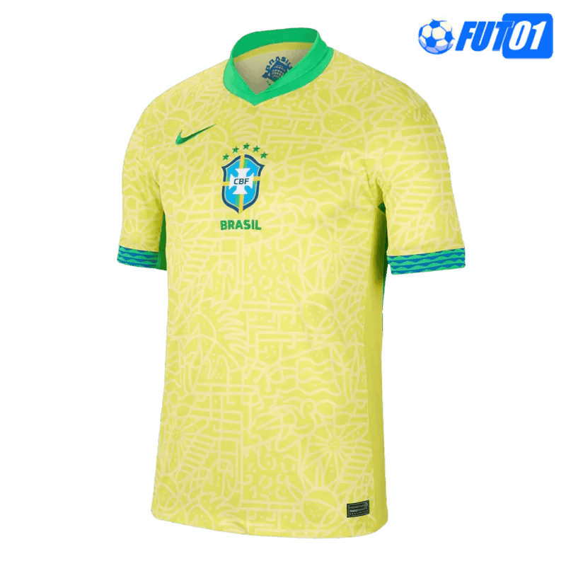 Camiseta Brasil Home 2024 Amarillo