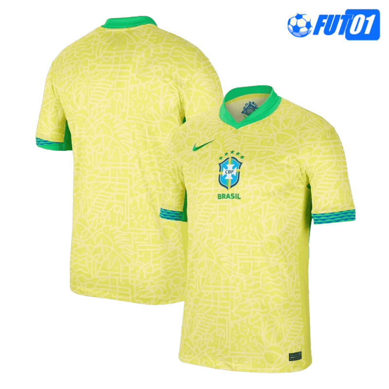 Camiseta Brasil Home 2024 Amarillo