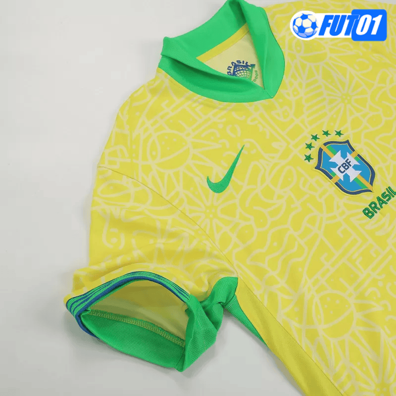 Camiseta Brasil Home 2024 Amarillo