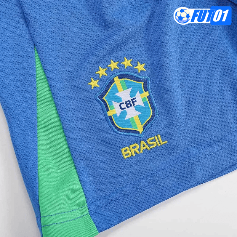 Camiseta Brasil Home 2024 Niño Amarillo
