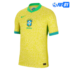 Camiseta Brasil Home 2024 Versión Jugador Amarillo