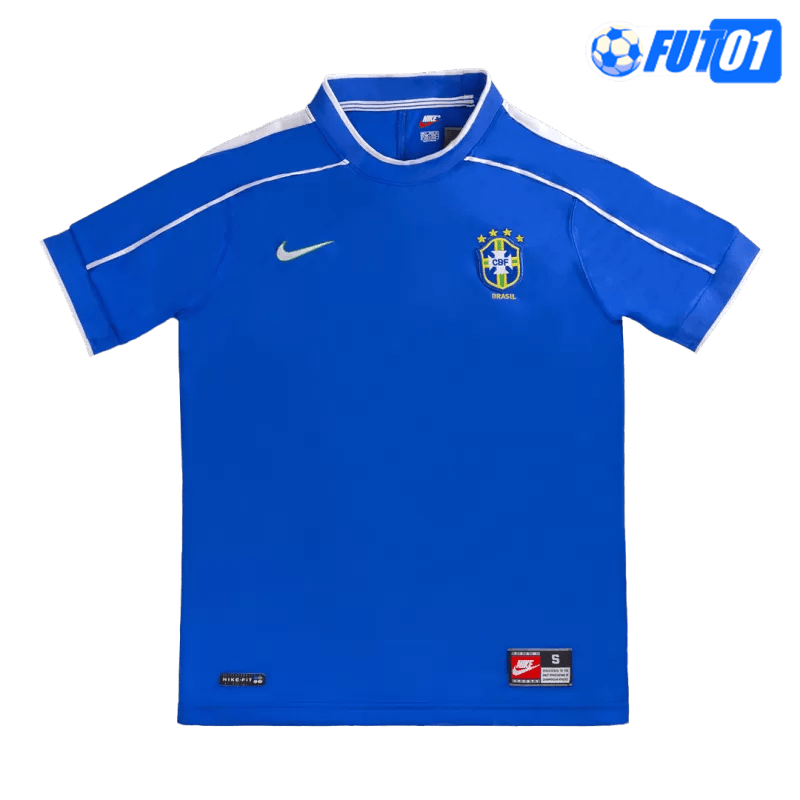 Camiseta Retro Brasil Away 1998 Azul