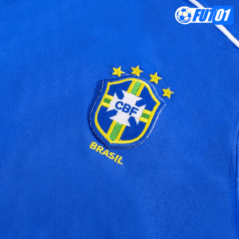 Camiseta Retro Brasil Away 1998 Azul