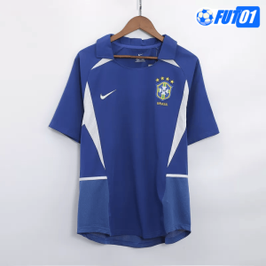 Camiseta Retro Brasil Away 2002 Azul