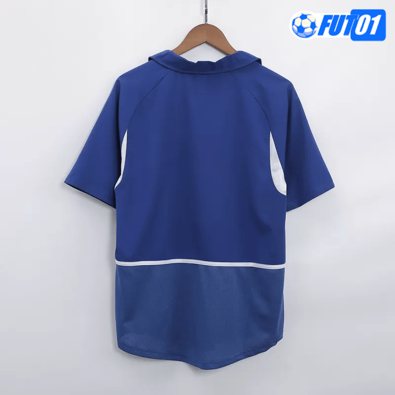 Camiseta Retro Brasil Away 2002 Azul