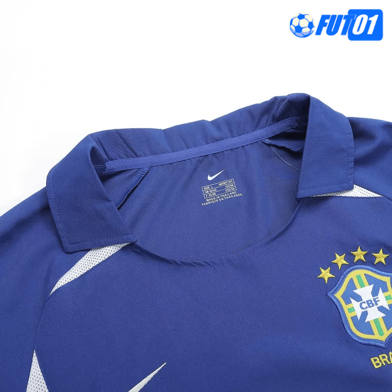 Camiseta Retro Brasil Away 2002 Azul