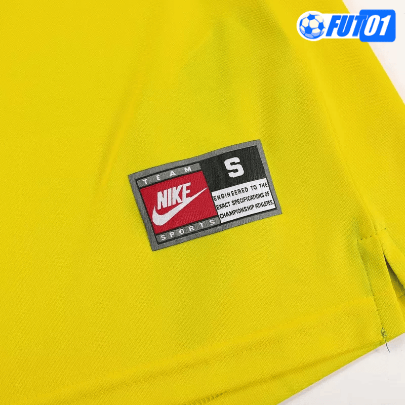 Camiseta Retro Brasil Home 1998 Amarillo