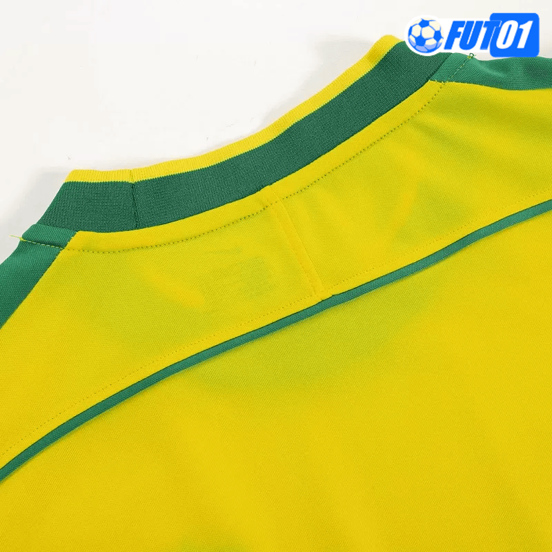 Camiseta Retro Brasil Home 1998 Amarillo