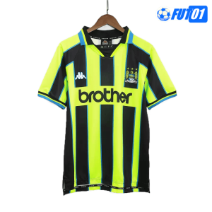 Camiseta Retro Manchester City Away 1998/99 Negro/Amarillo