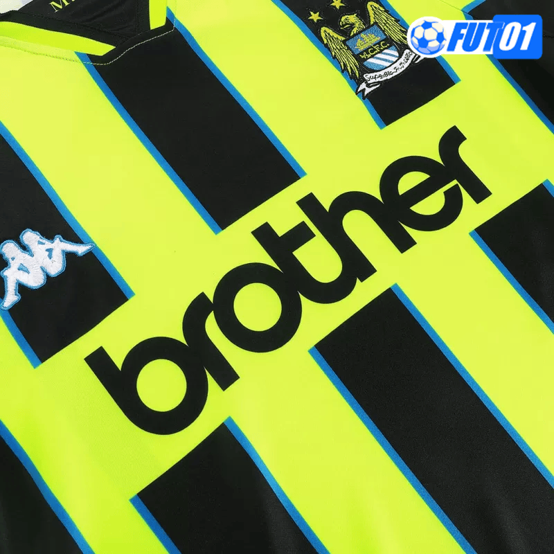 Camiseta Retro Manchester City Away 1998/99 Negro/Amarillo