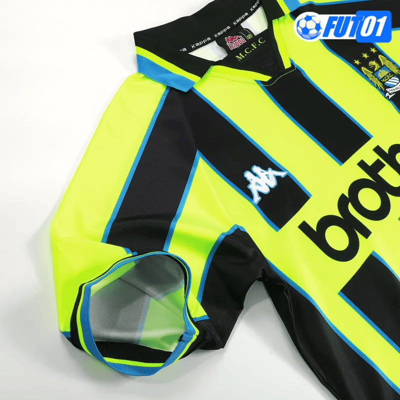 Camiseta Retro Manchester City Away 1998/99 Negro/Amarillo