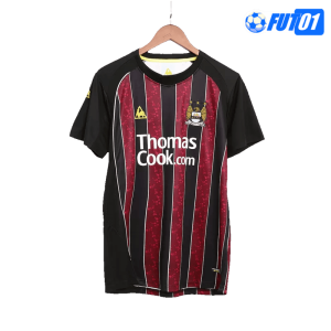 Camiseta Retro Manchester City Away 2008/09 Negro/Rojo