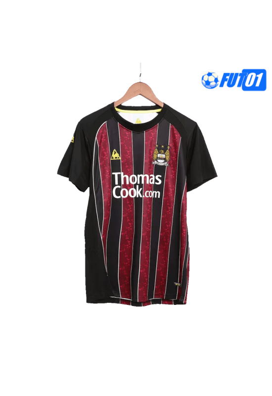 Camiseta Retro Manchester City Away 2008/09 Negro/Rojo