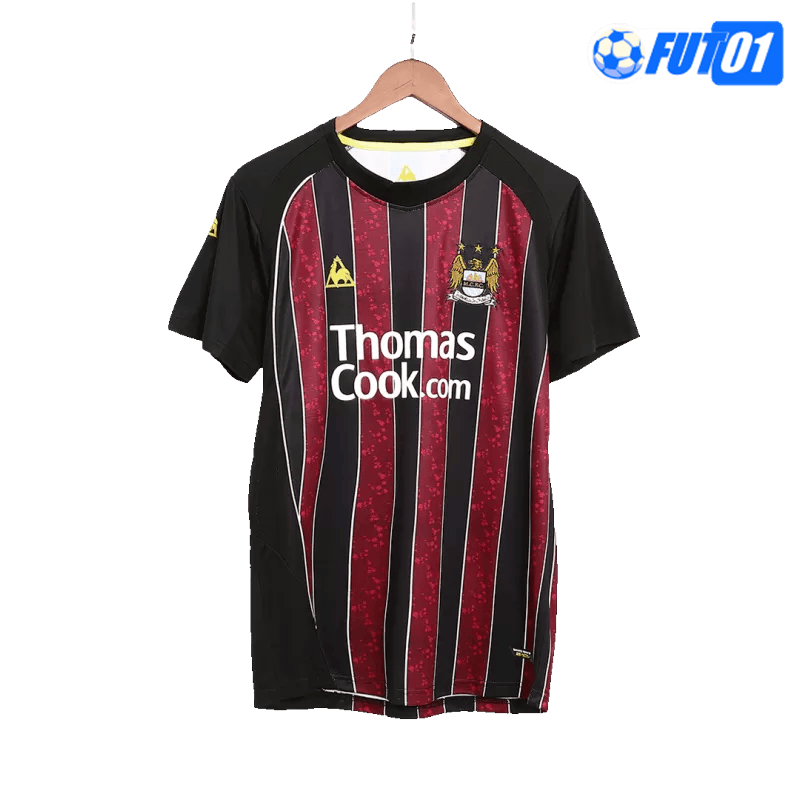 Camiseta Retro Manchester City Away 2008/09 Negro/Rojo