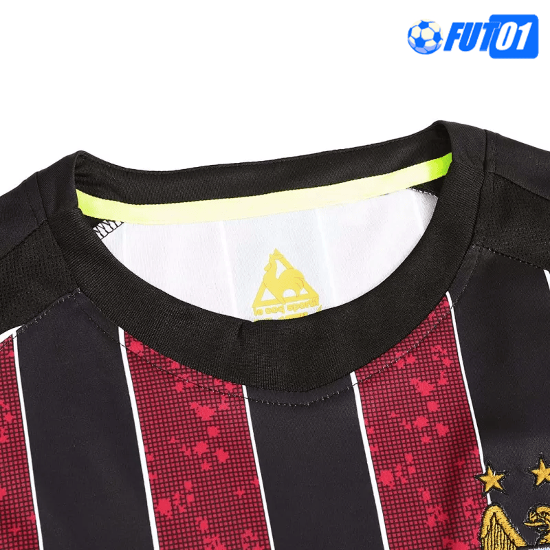 Camiseta Retro Manchester City Away 2008/09 Negro/Rojo