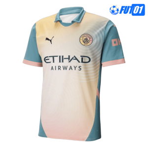Camiseta Manchester City 4th 2024/2025 Amarillo