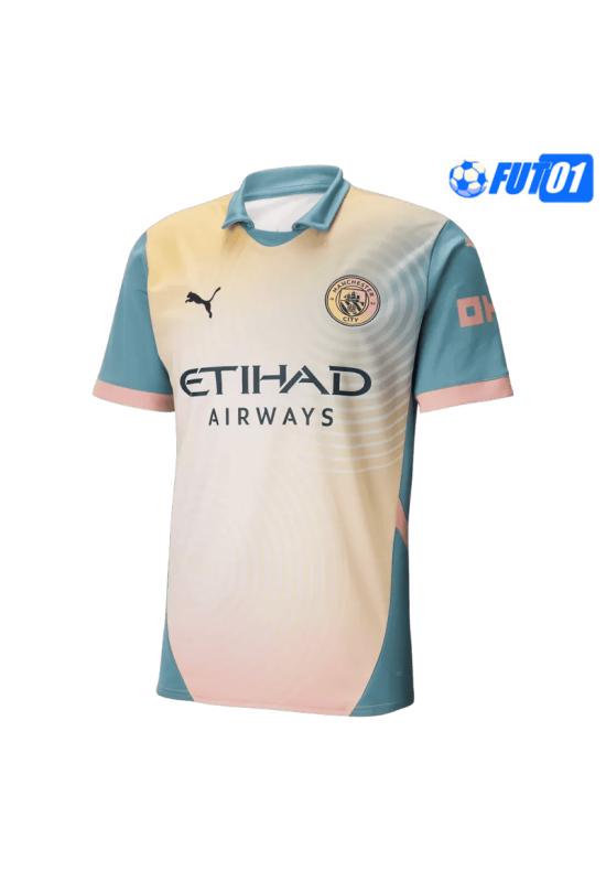 Camiseta Manchester City 4th 2024/2025 Amarillo