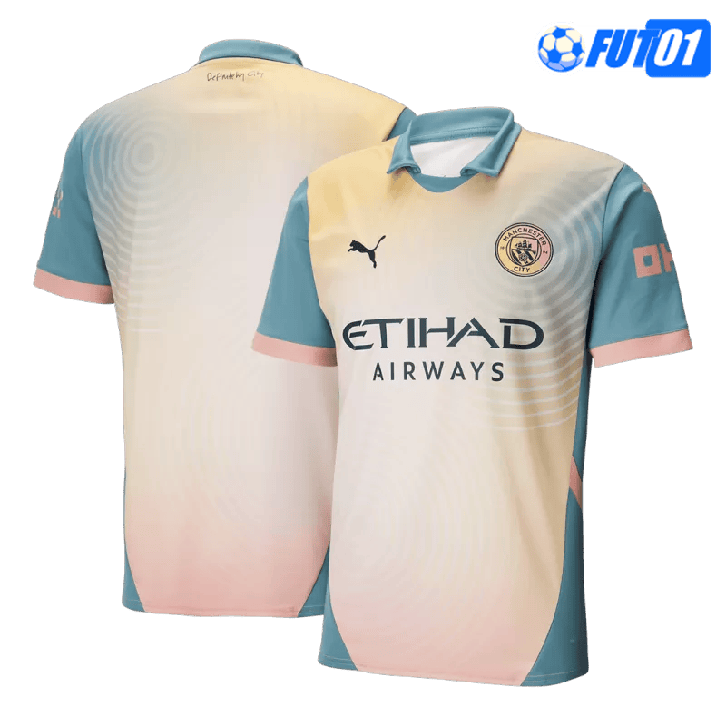 Camiseta Manchester City 4th 2024/2025 Amarillo
