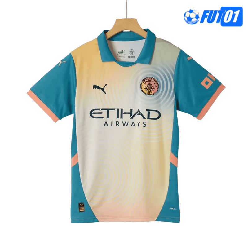 Camiseta Manchester City 4th 2024/2025 Amarillo