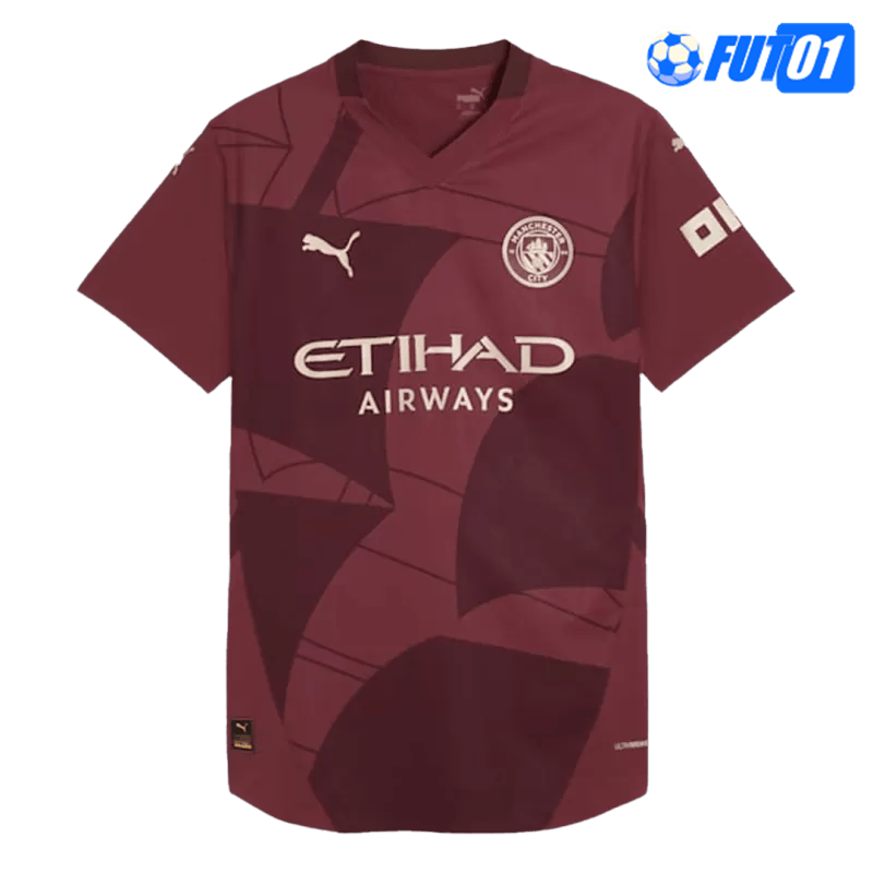 Camiseta Manchester City Third 2024/2025 Versión Jugador Rojo