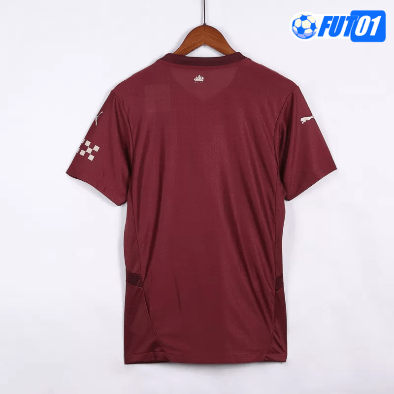 Camiseta Manchester City Third 2024/2025 Versión Jugador Rojo