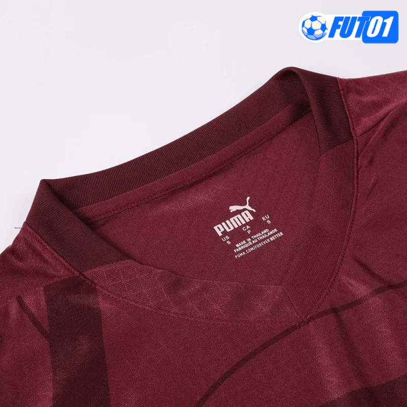 Camiseta Manchester City Third 2024/2025 Versión Jugador Rojo