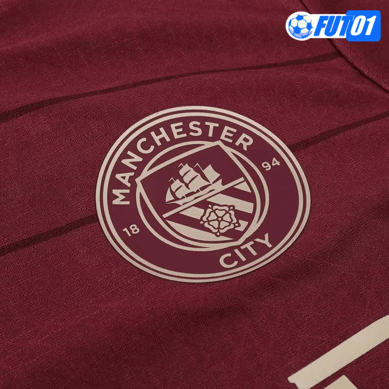 Camiseta Manchester City Third 2024/2025 Versión Jugador Rojo