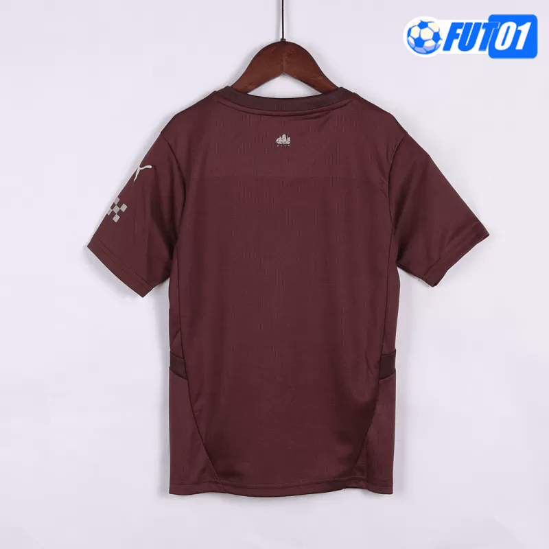 Camiseta Manchester City Third 2024/2025 Niño Rojo