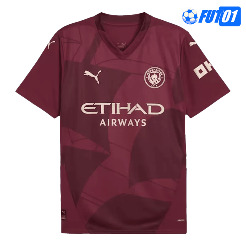 Camiseta Manchester City Third 2024/2025 Rojo