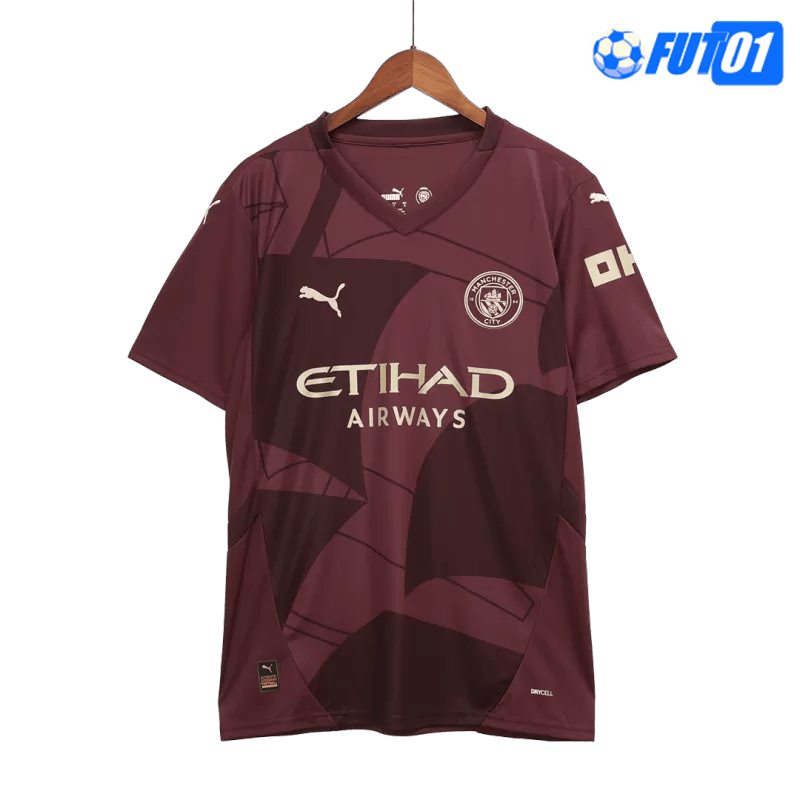 Camiseta Manchester City Third 2024/2025 Rojo